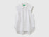 Benetton White Women 100% Linen Sleeveless Blouse SKU: 5BMLDQ0E0_101 Image 01