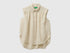 Benetton Beige Women 100% Linen Sleeveless Blouse SKU: 5BMLDQ0E0_152 Image 01