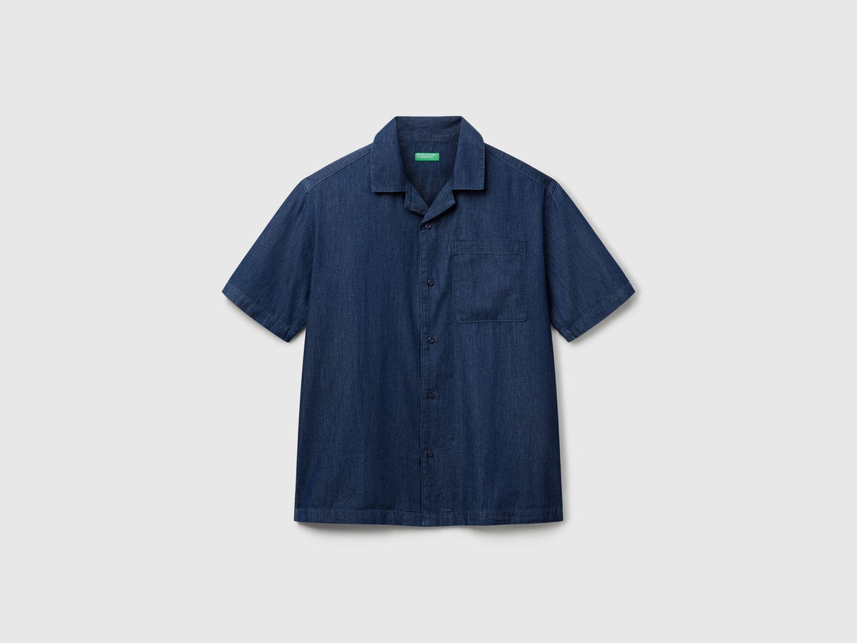 Benetton_Chambray Shirt_5DHJUQ05K_901_04
