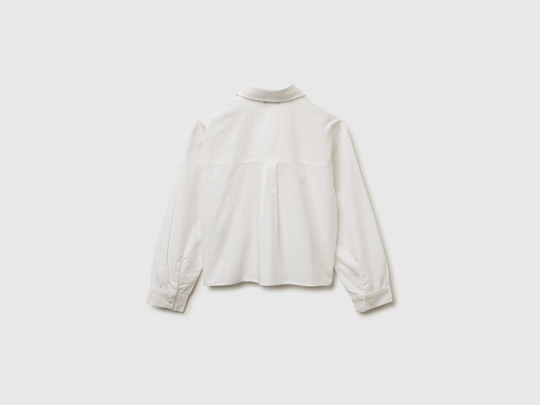 Benetton_Creamy White_Shirt with Jewel-Effect Applique_5EW7CQ04L_074_02