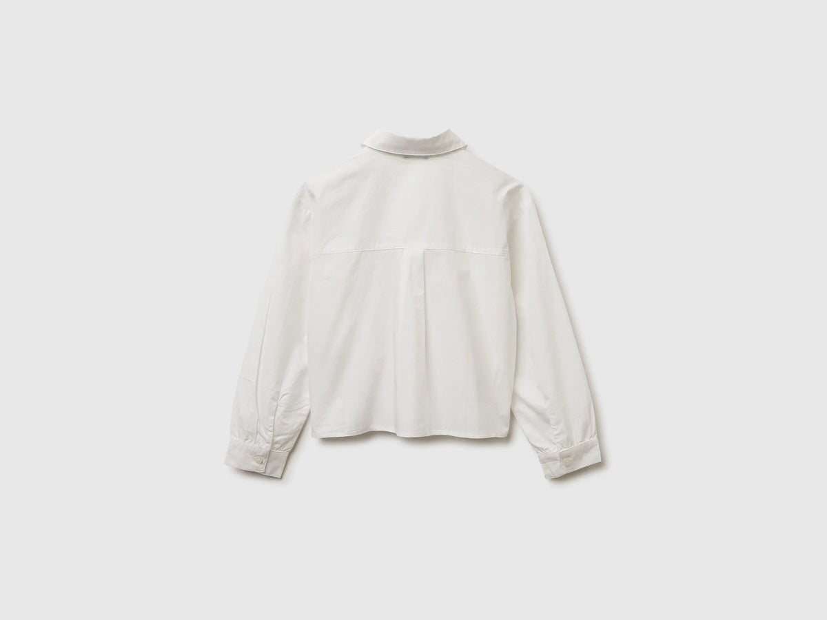 Benetton_Creamy White_Shirt with Jewel-Effect Applique_5EW7CQ04L_074_02