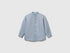Benetton_Mandarin Collar Shirt in Linen Blend_5IPVGQ01L_2F9_01
