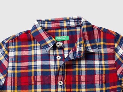 Plaid Shirt in 100% Cotton_5LQHGQ024_910_03