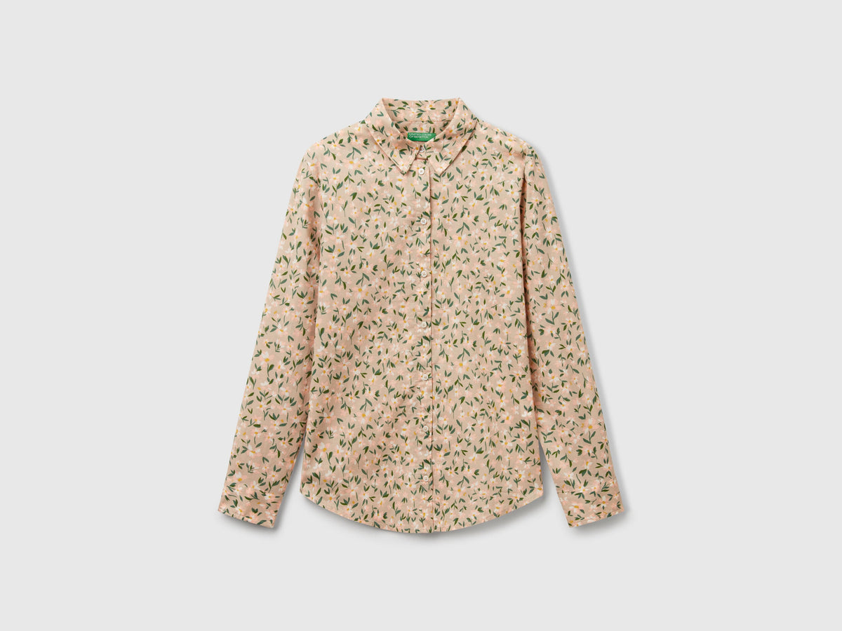 Benetton_Floral Green Shirt_5Q6SDQ0AY_65W_04