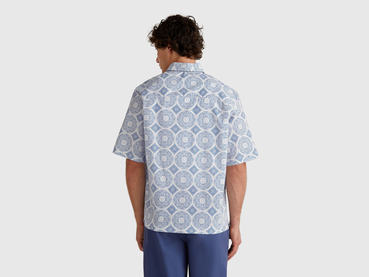 Benetton_Short Sleeve Patterned Shirt_5UBMUQ05P_68Q_02