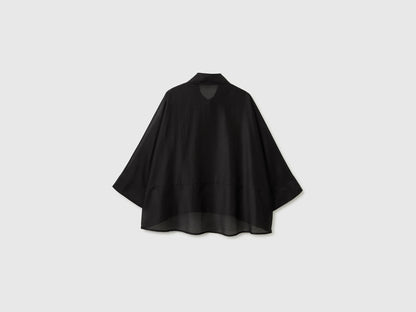 Benetton Black Women Flowing Shirt SKU: 5UOCDQ0E6_100 Image 02