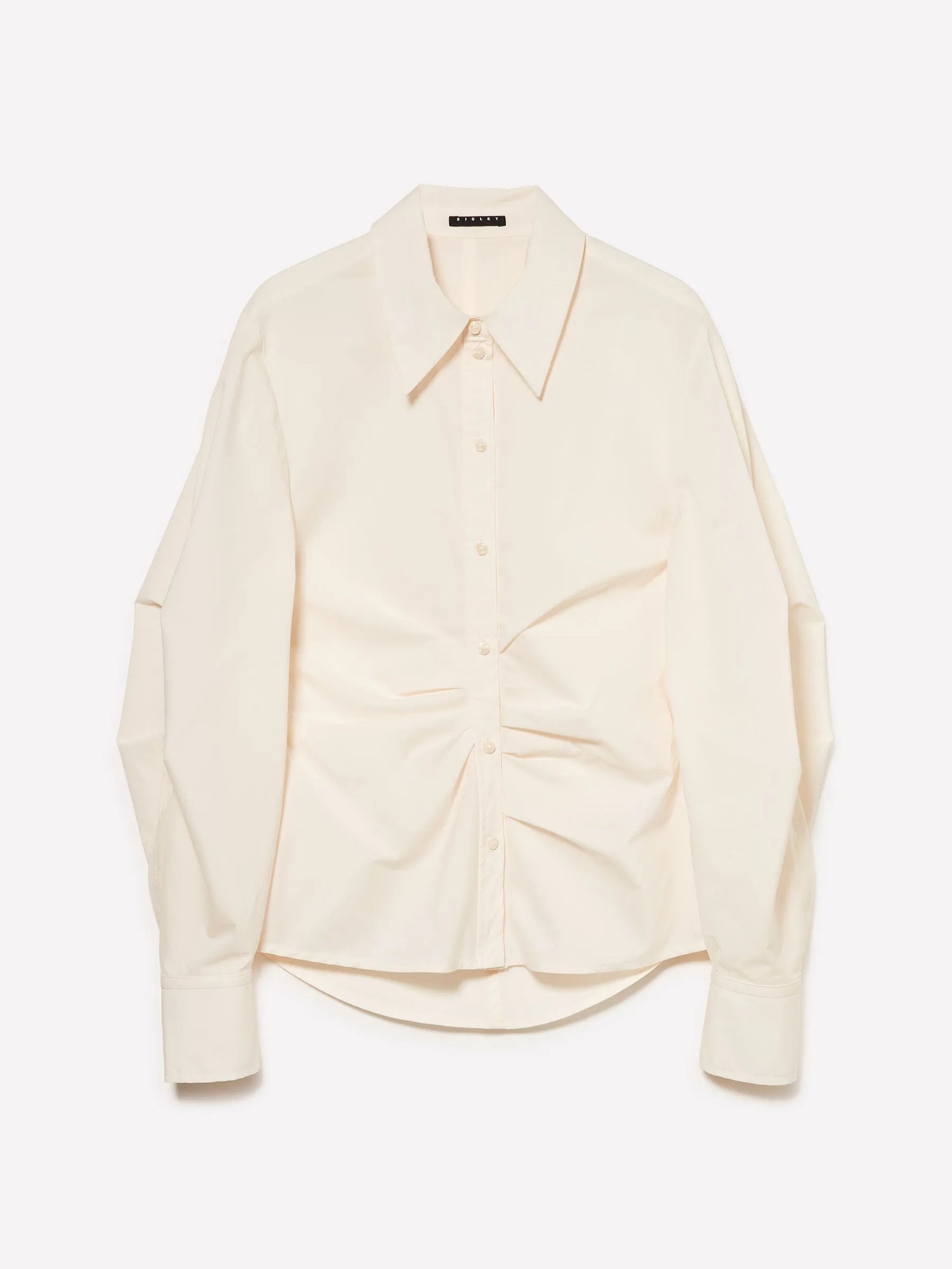 Sisley Creamy white Women Slim Fit Shirt with Pleats SKU: 5V5TLQ0AE_00E Image 05