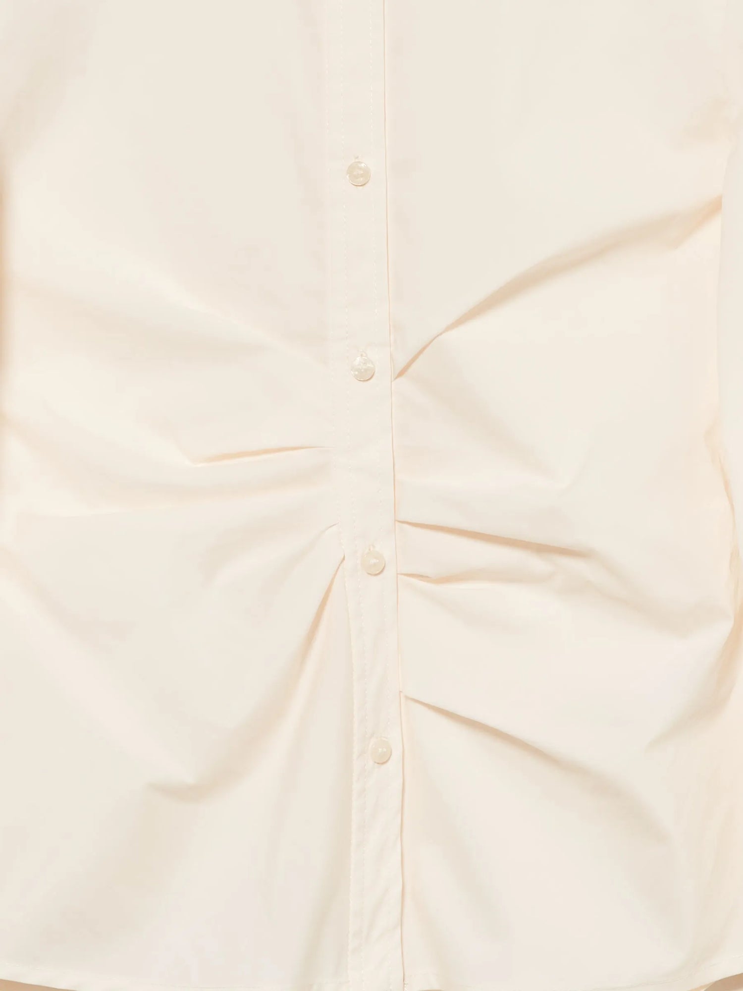 Sisley Creamy white Women Slim Fit Shirt with Pleats SKU: 5V5TLQ0AE_00E Image 07