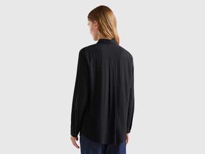 Regular Fit Shirt In Sustainable Viscose_5WPWDQ04R_100_03