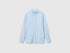 Benetton Light Blue Women Regular Fit Flowy Shirt SKU: 5WPWDQ0B0_12C Image 01