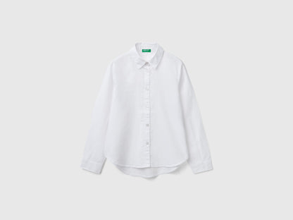 White Shirt in Pure Cotton_5X9ZCQ03A_101_01