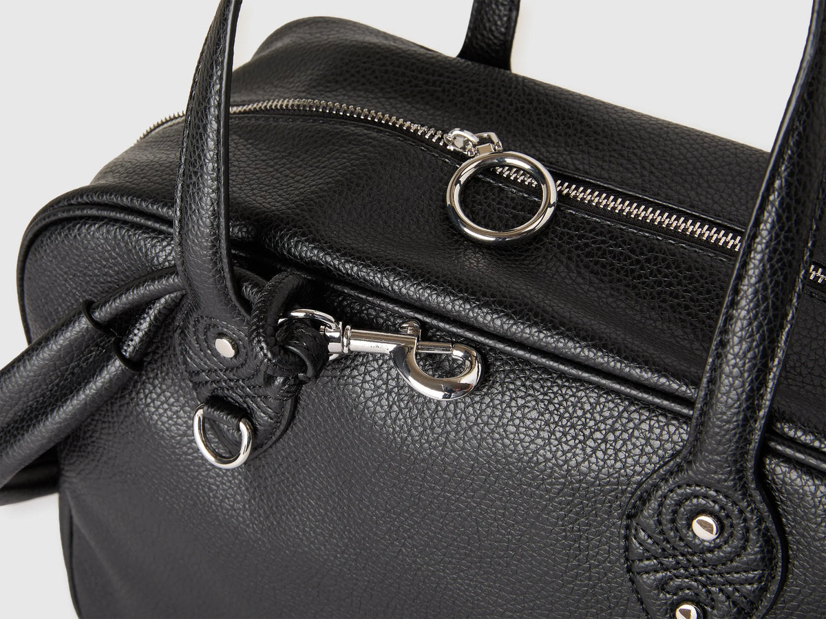 Benetton Black Women Shoulder Bowling Bag SKU: 641BVY03I_901 Image 03