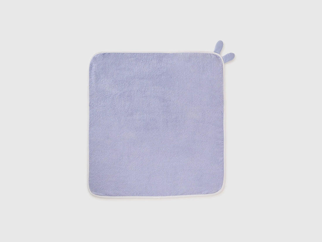 Benetton Sky Blue New Born Terry Bathrobe SKU: 64QHR8003_081 Image 02