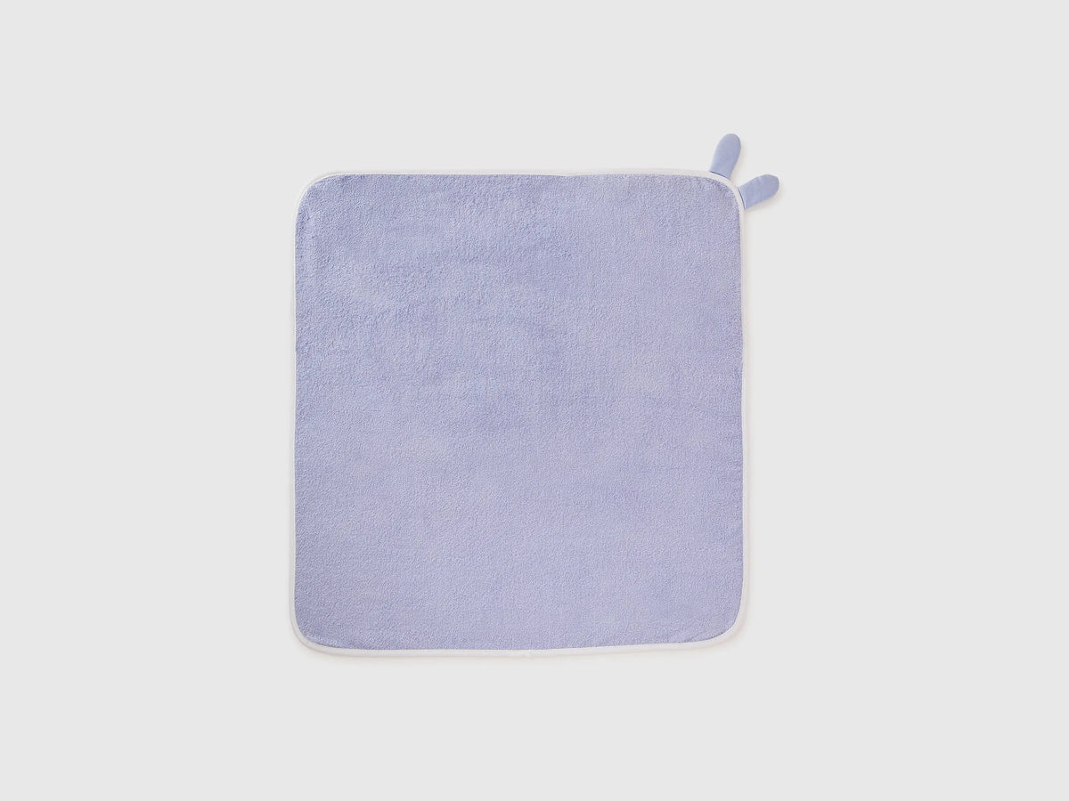 Benetton Sky Blue New Born Terry Bathrobe SKU: 64QHR8003_081 Image 02