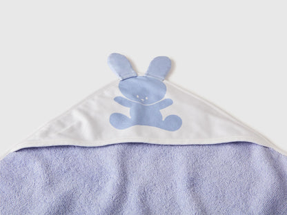 Benetton Sky Blue New Born Terry Bathrobe SKU: 64QHR8003_081 Image 03