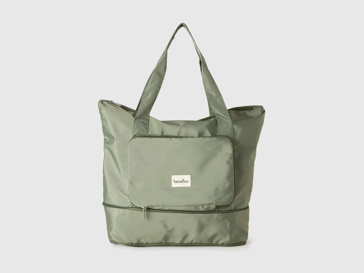 Benetton Military green Men, Women Military Green Resealable Bag SKU: 65KTVY02F_904 Image 01