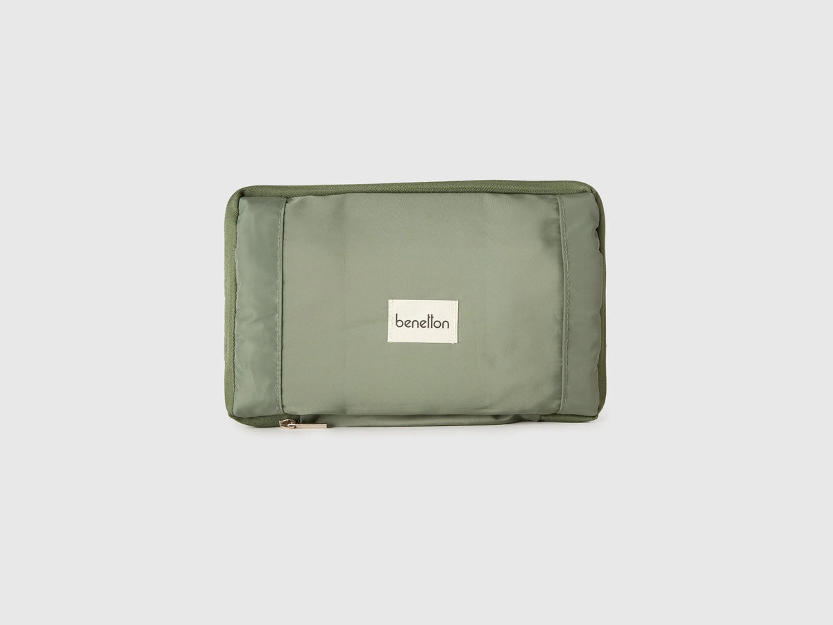 Benetton Military green Men, Women Military Green Resealable Bag SKU: 65KTVY02F_904 Image 03