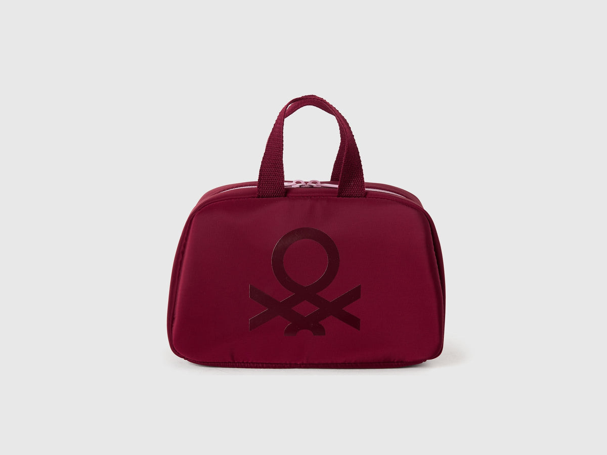 Benetton_Burgundy_Beauty Case with Logo_66YT1Y020_902_01