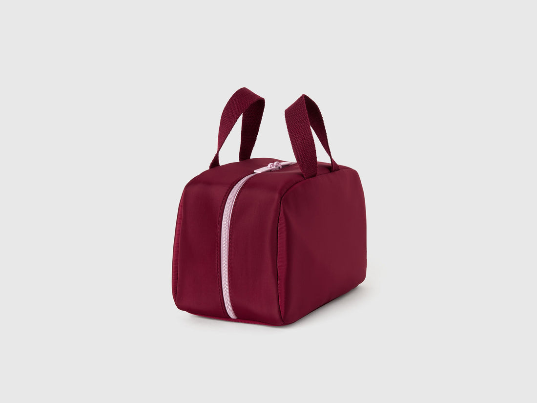 Benetton_Burgundy_Beauty Case with Logo_66YT1Y020_902_02