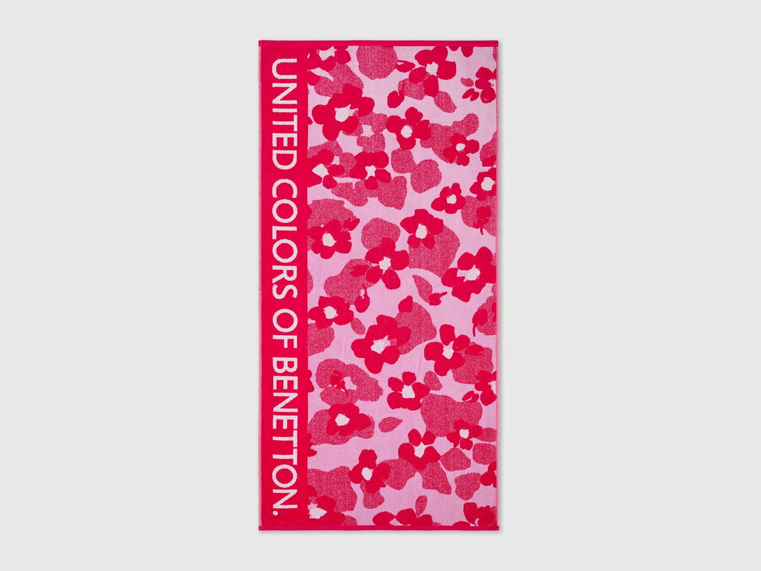 Benetton Fuchsia Boys Floral Beach Towel SKU: 68U1R8004_903 Image 01