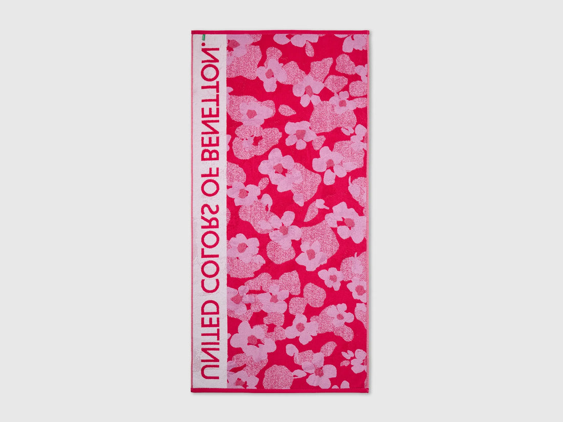 Benetton Fuchsia Boys Floral Beach Towel SKU: 68U1R8004_903 Image 02