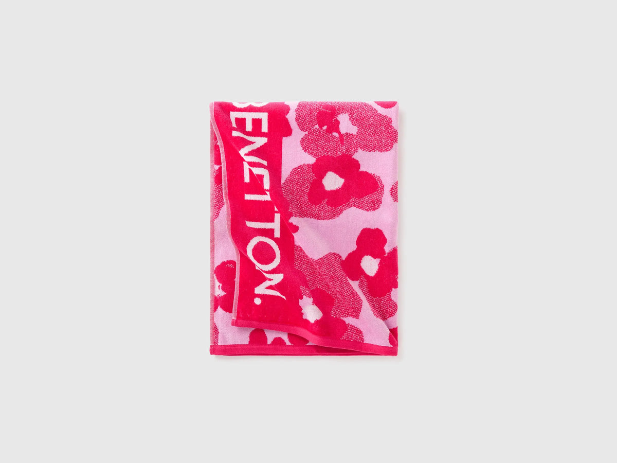 Benetton Fuchsia Boys Floral Beach Towel SKU: 68U1R8004_903 Image 03