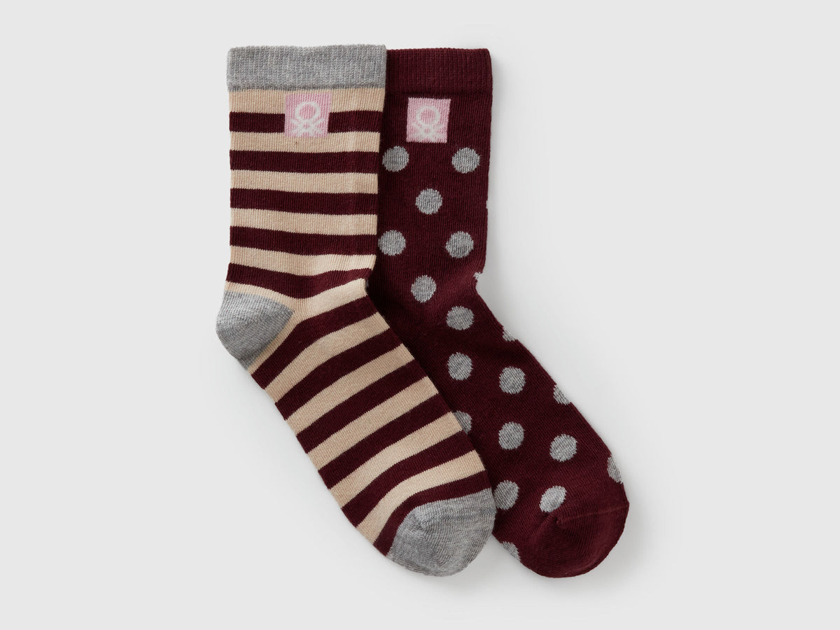 Benetton_Multi-color_Two Pairs of Patterned Socks_6AO30704F_904_01