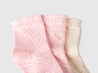 Benetton Multi-color New Born Three Pairs of Socks SKU: 6AO3R700G_901 Image 02