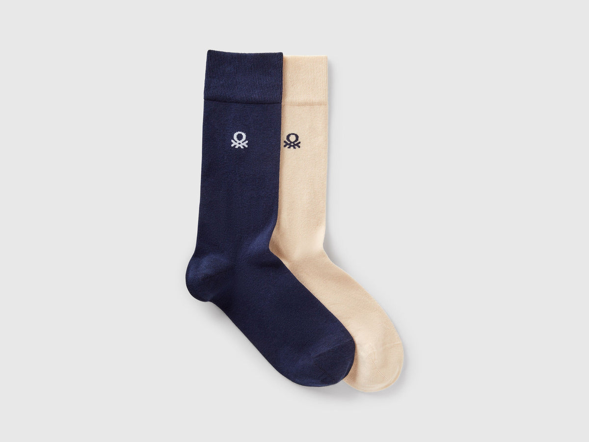 Benetton_Set of Two Pairs of High Socks_6AO427031_913_01