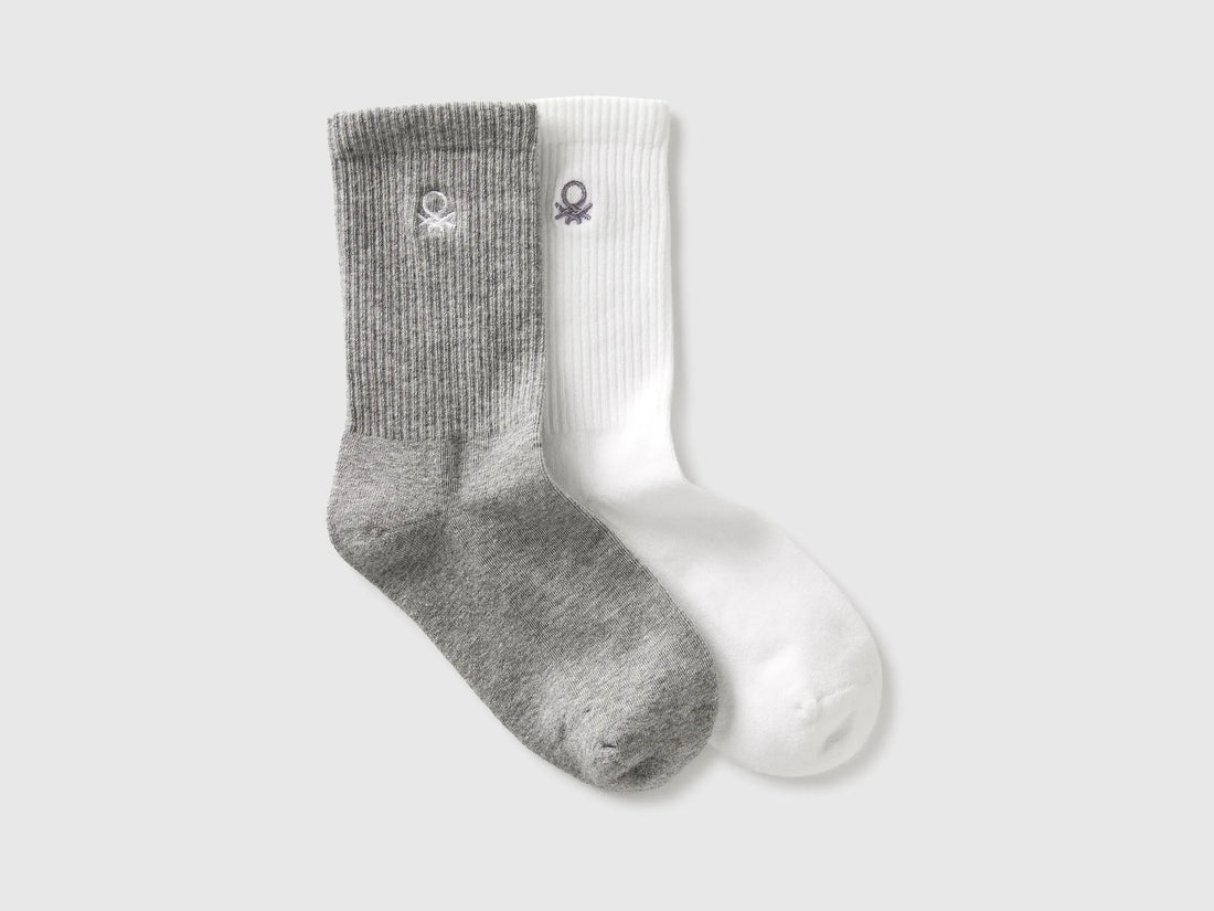 Benetton Multi-color Boys Set of Sports Socks SKU: 6AO5R7005_903 Image 01