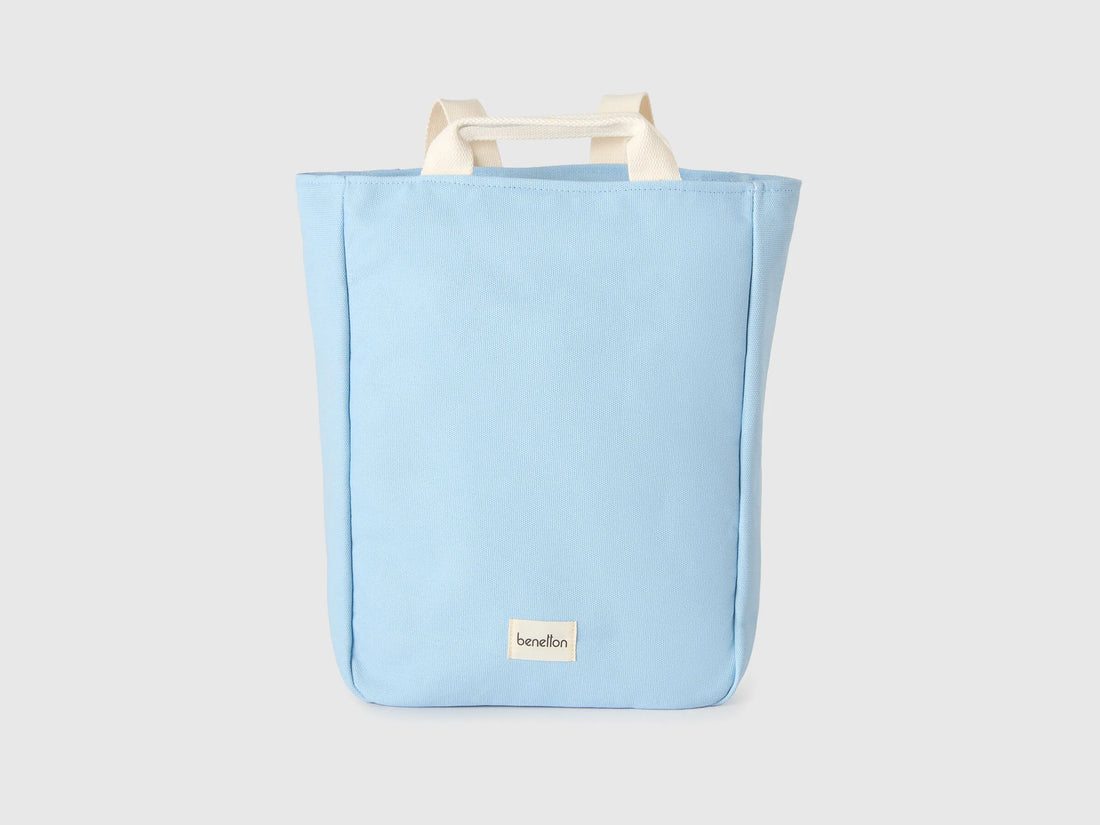 Benetton Light Blue Men, Women Blue Backpack Bag SKU: 6E0VVY02I_907 Image 01