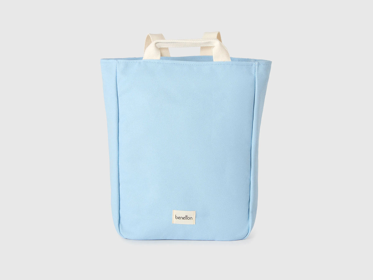 Benetton Light Blue Men, Women Blue Backpack Bag SKU: 6E0VVY02I_907 Image 01