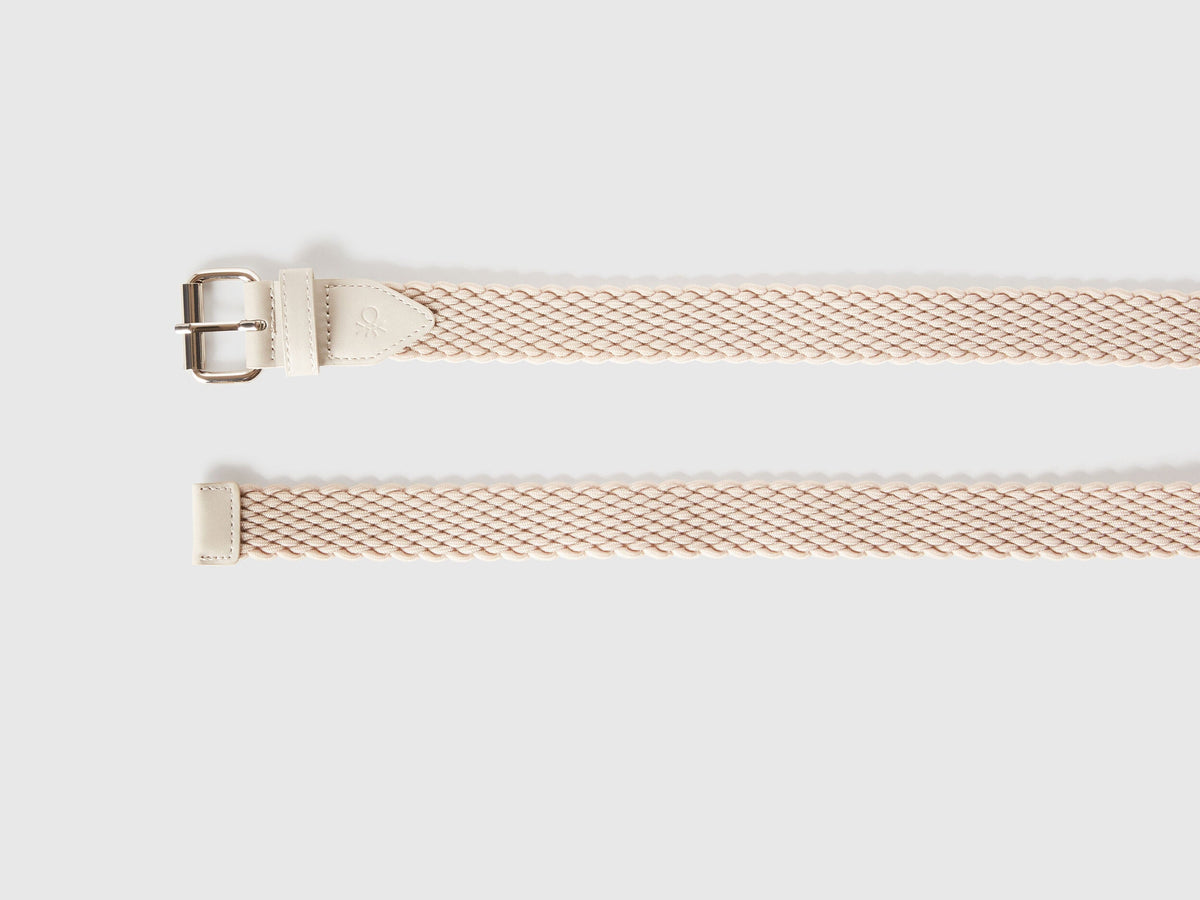 Benetton_Beige Stretch Ribbon Belt_6EQRUL00S_152_03