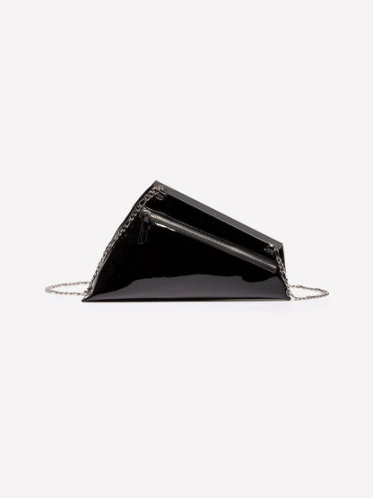 Sisley Black Women Painted Asymmetric Clutch SKU: 6FBHWY06A_700 Image 01