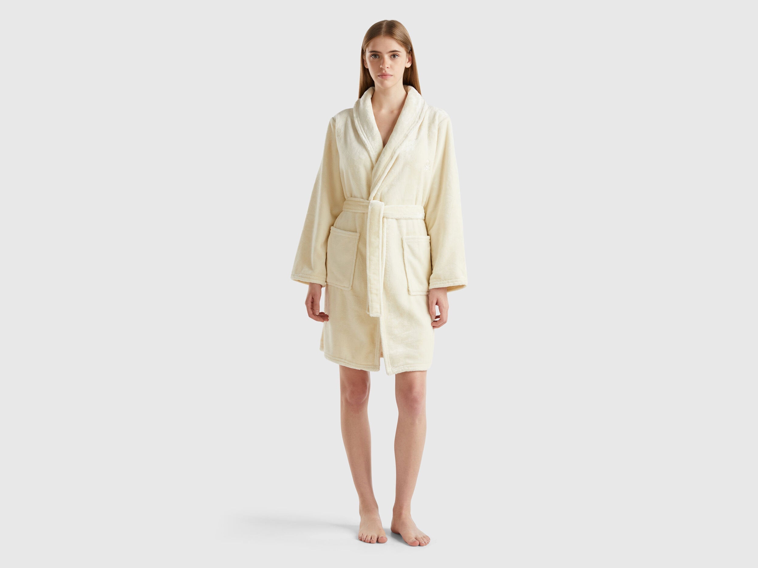 Dressing Gown in Faux Fur_6FK81800M_901_01