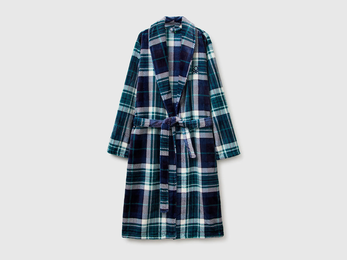 Benetton_Dark Blue_Tartan Robe_6FK82801F_906_01