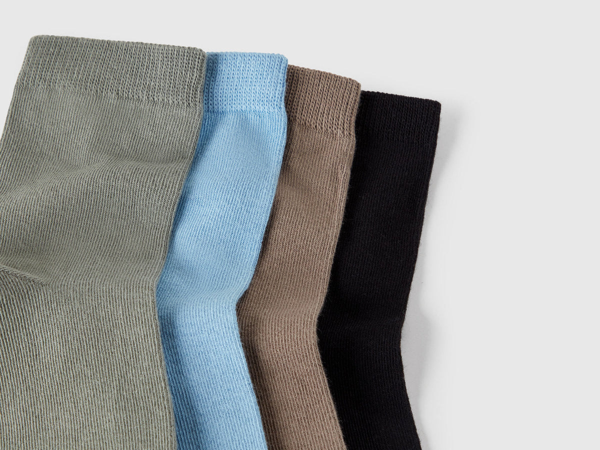 Benetton_Four Pairs of Socks in Organic Stretch Cotton_6GRD07028_921_02