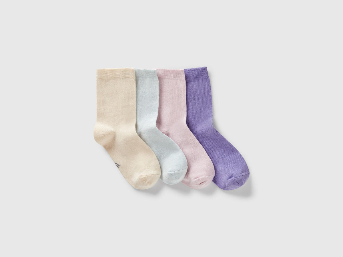 Benetton_Four Pairs of Socks in Organic Stretch Cotton_6GRD07028_922_01