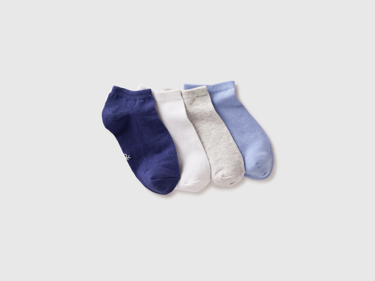 Benetton Multi-color Boys Set of Short Socks SKU: 6GRDR7002_905 Image 01