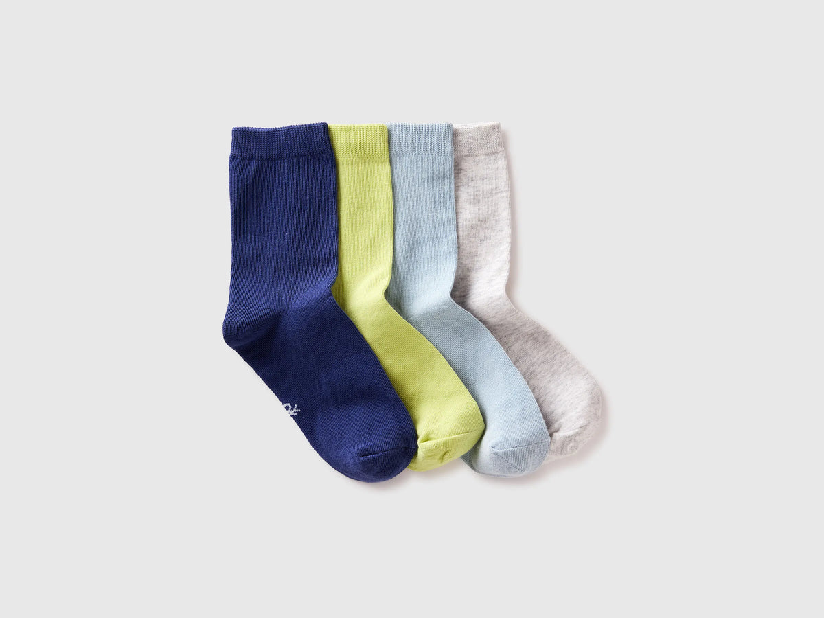 Benetton Multi-color Boys Set of Long Socks SKU: 6GRDR7003_904 Image 01