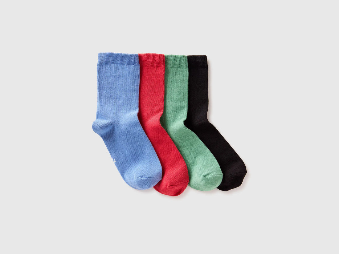 Benetton Multi-color Boys Set of Long Socks SKU: 6GRDR7003_905 Image 01