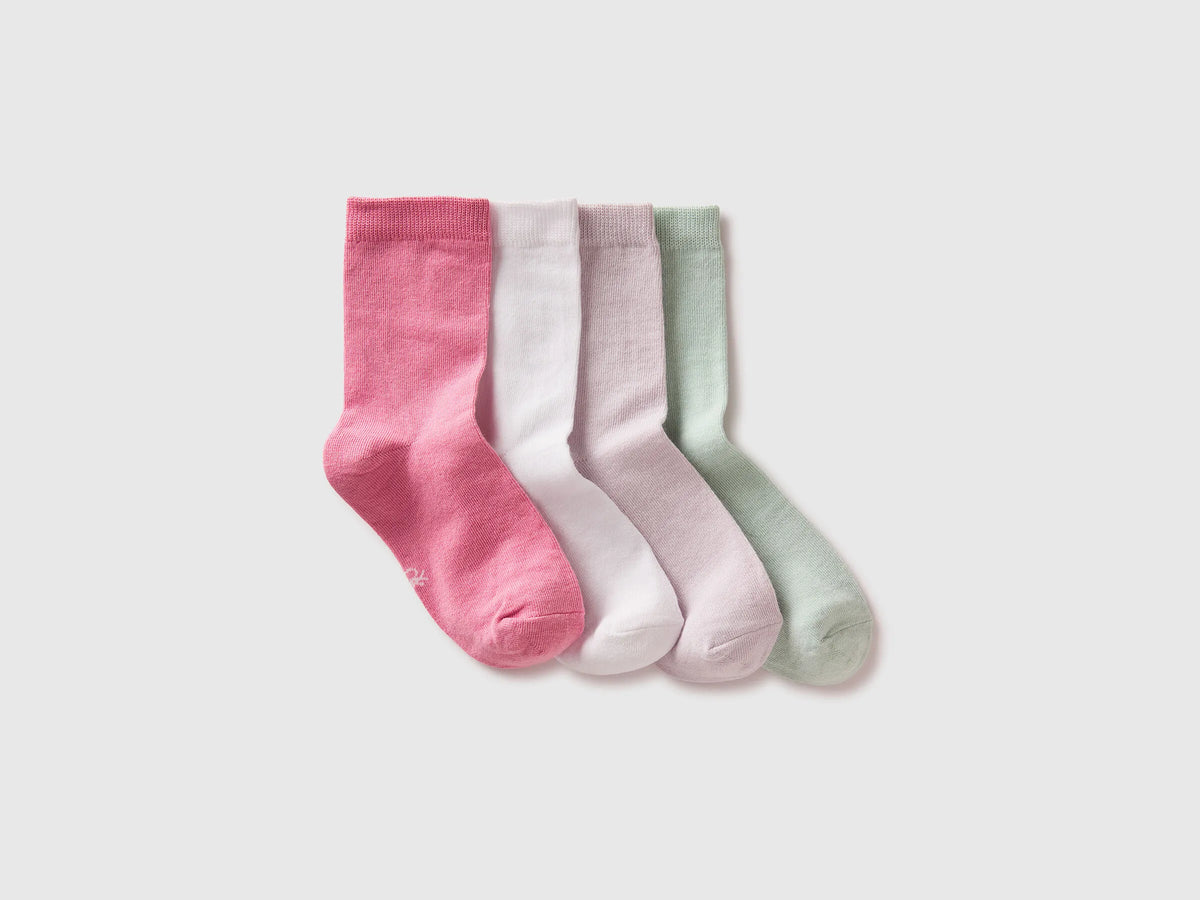 Benetton Multi-color Boys Set of Long Socks SKU: 6GRDR7003_906 Image 01