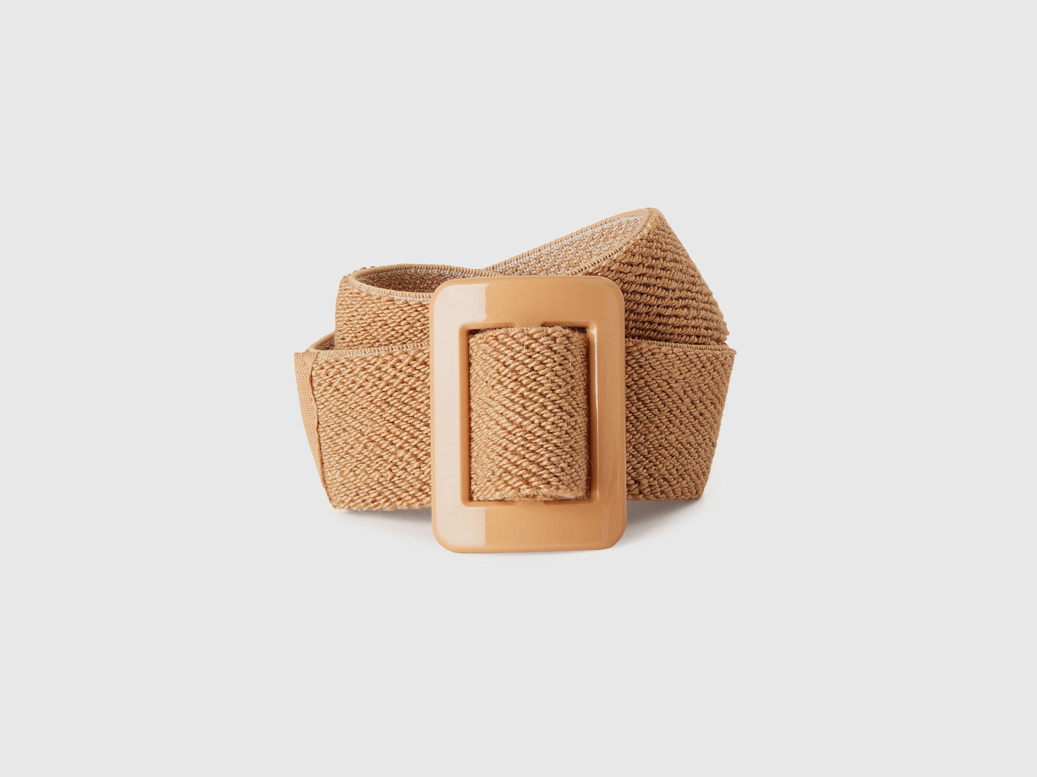 Beige High Waist Raffia Effect Belt_6IOADY04V_793_01