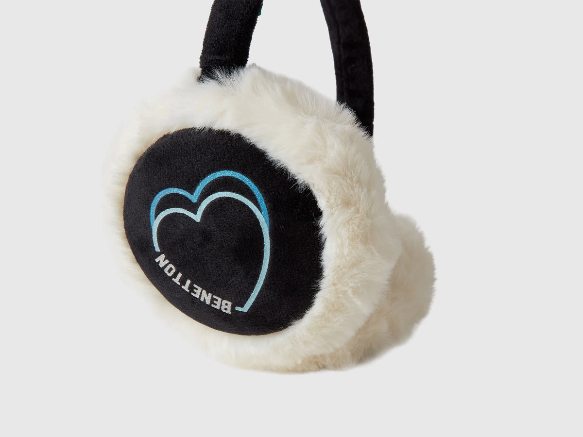 Benetton_Black_Earmuffs in Faux Fur_6K0ZC800U_100_03