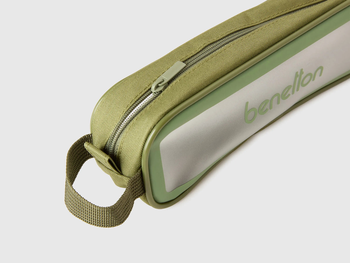 Benetton Military Green Men, Women Mini Military Green Beauty Case SKU: 6KYWVY022_905 Image 03