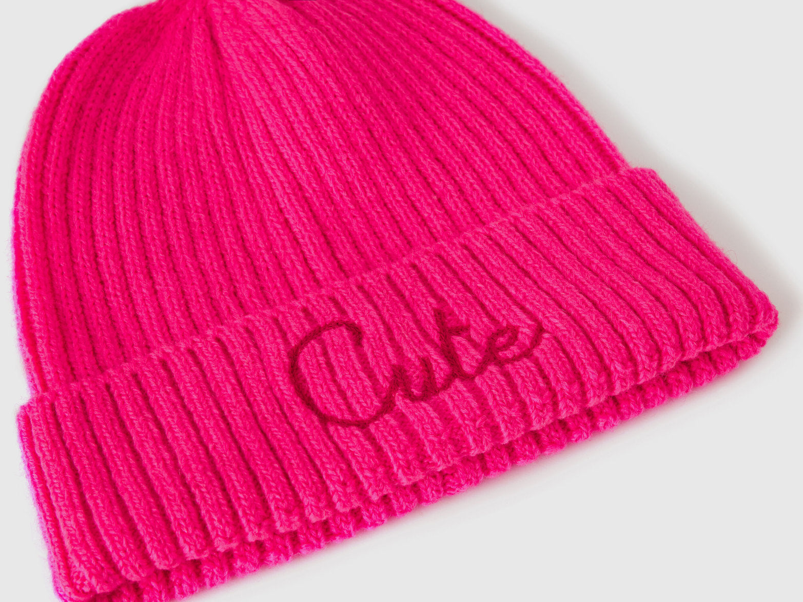 Neon Pink Beanie with Embroidery_6LOWDA015_40F_03