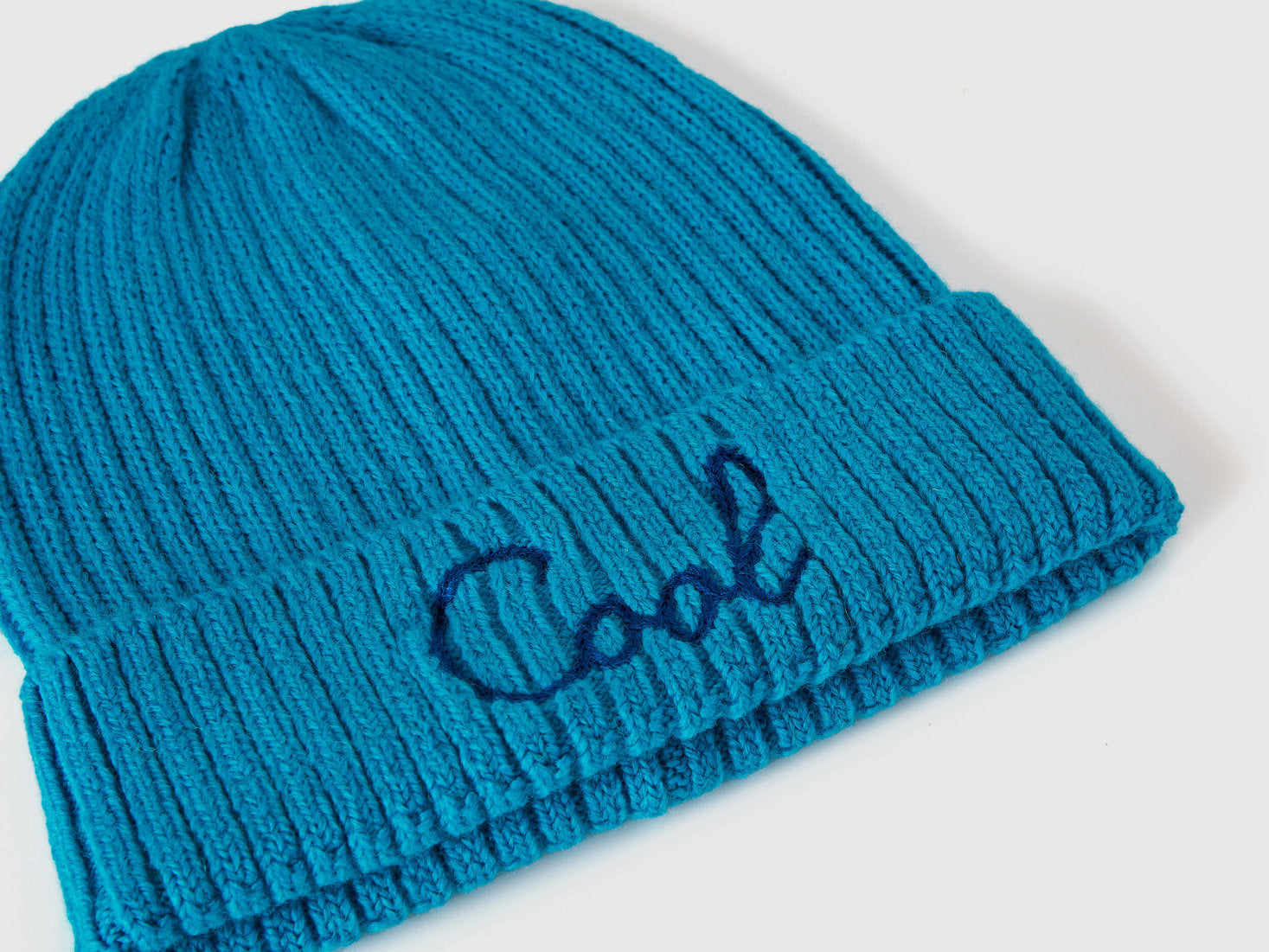 Neon Light Blue Beanie with Embroidery_6LOWDA015_40P_03