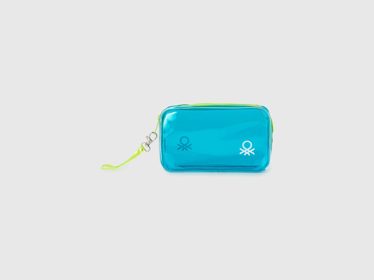 Benetton_Blue_Beauty Case in PVC with Logo_6OKDVY00F_40K_01