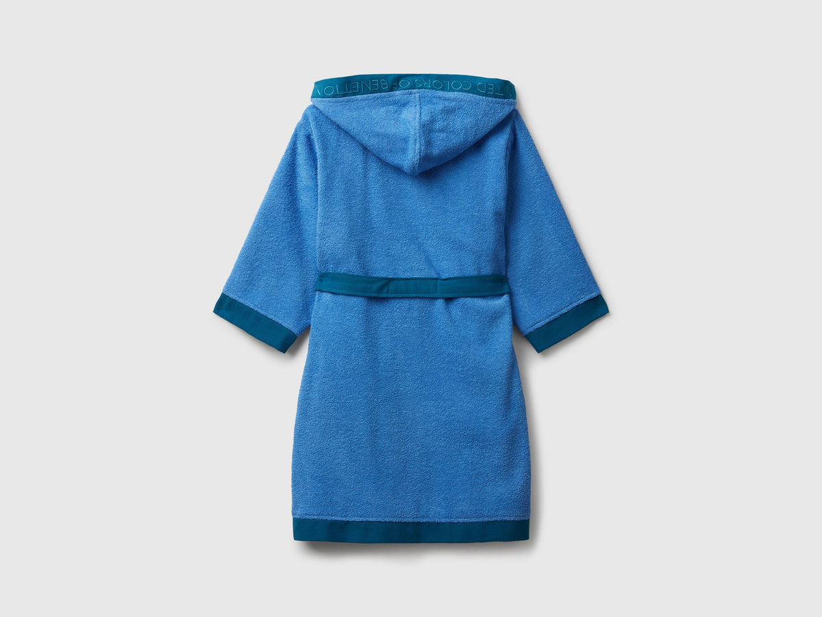 Benetton_Air Force Blue_Robe with Logo_6ORD0800R_902_02