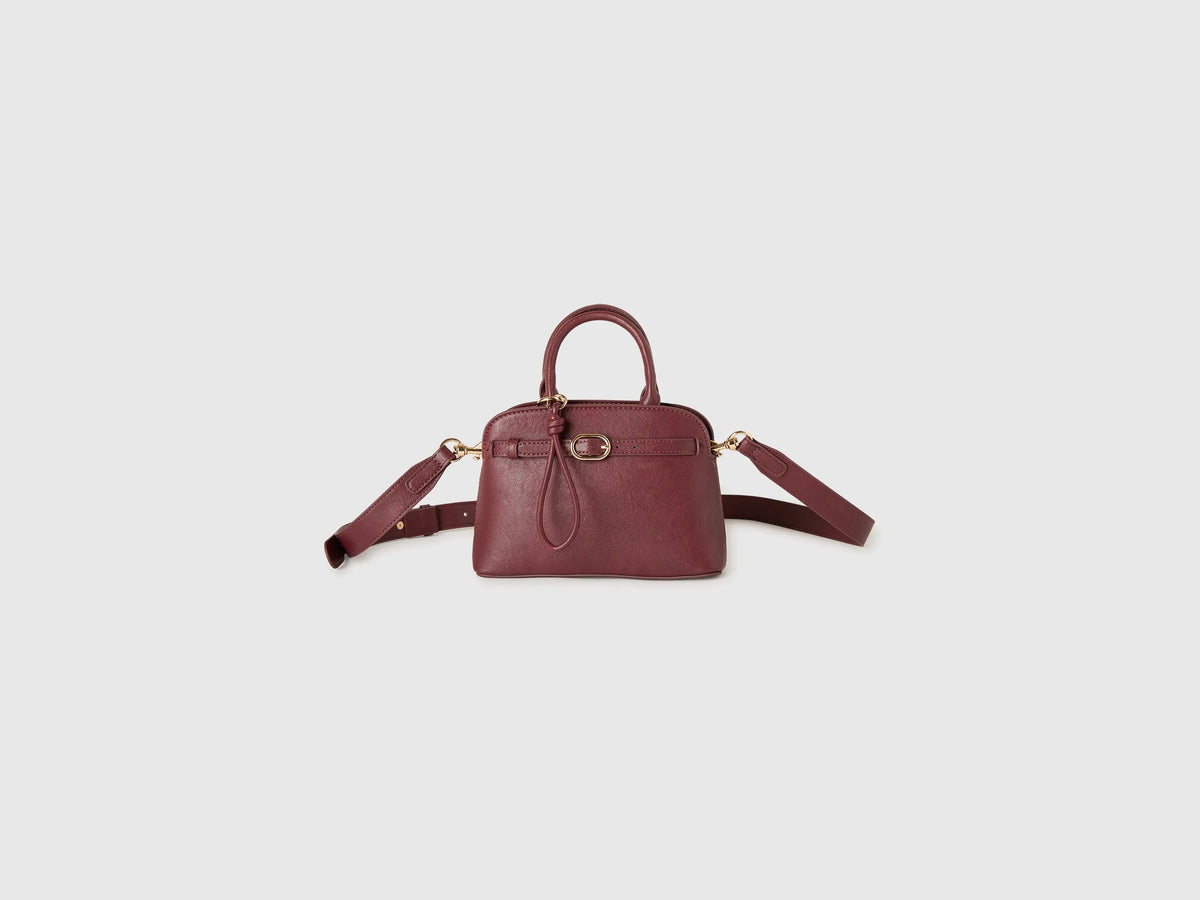 Benetton Burgundy Women Mini Handbag with Shoulder Strap SKU: 6PPNVY03R_902 Image 01
